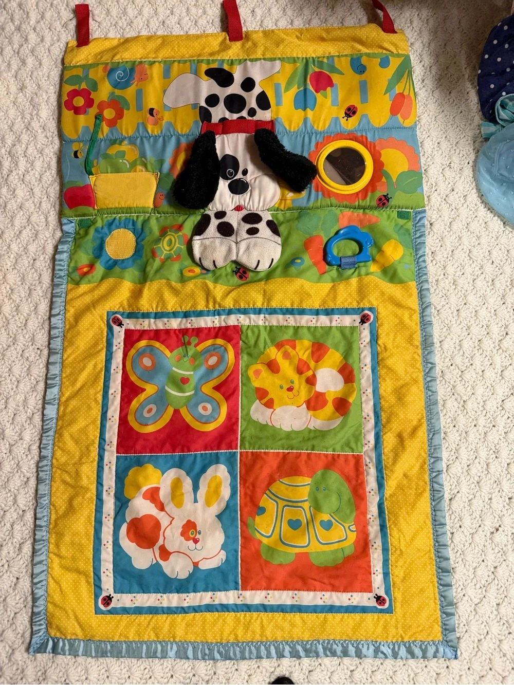 Plush Activity Play Mat for Kids - Yellow, Multicolor